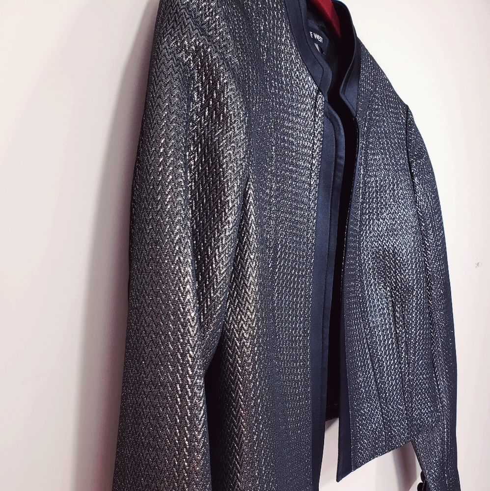 NINE WEST - METALLIC BLAZER SIZE 4 - Picture 5 of 7